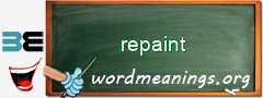 WordMeaning blackboard for repaint